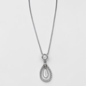 Brighton Let Yourself Shine Retired Teardrop Crystal Dangle Pendant 24-26 Inch
